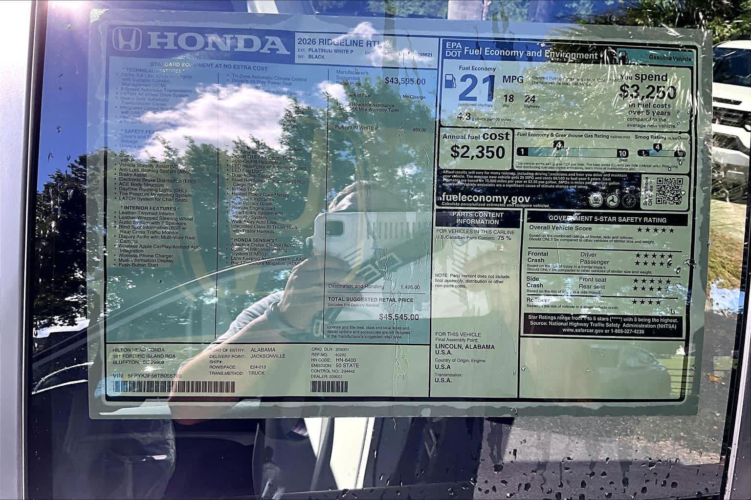New 2026 Honda Ridgeline RTL image 17