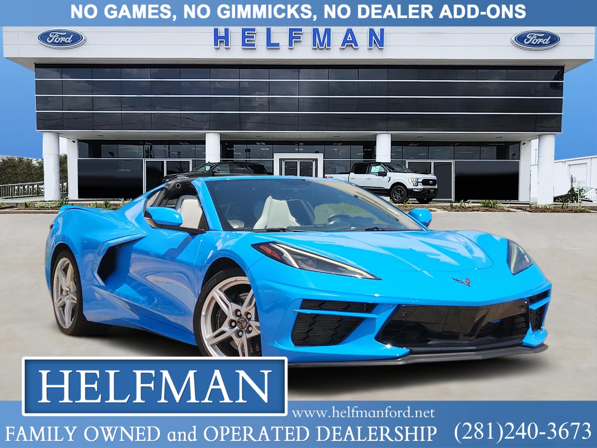 Used 2023 Chevrolet Corvette Stingray Preferred Cpe w/ Z51 Performance Package RWD image 1