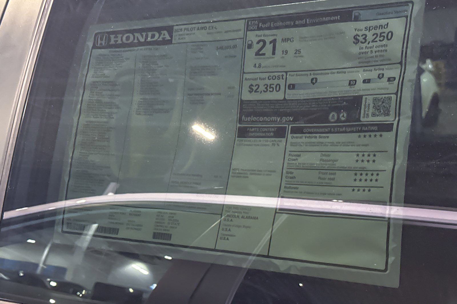 New 2026 Honda Pilot EX-L image 35