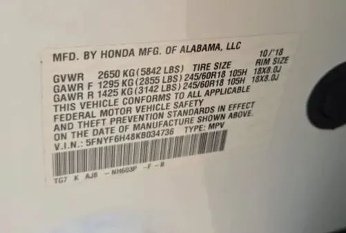 Used 2019 Honda Pilot EX-L image 71