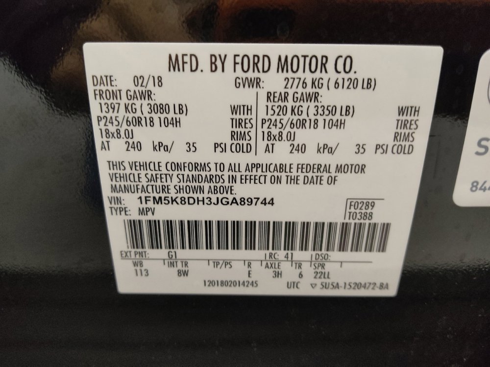 Used 2018 Ford Explorer XLT w/ Equipment Group 201A AWD/4WD image 33