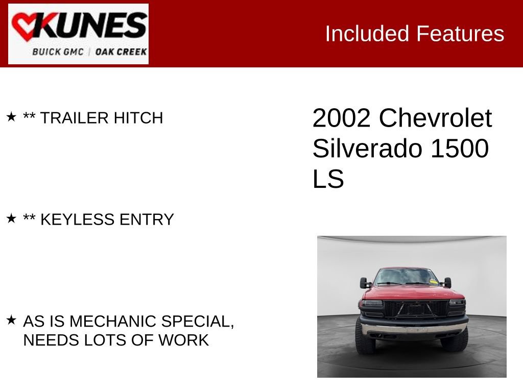 Used 2002 Chevrolet Silverado 1500 LS w/ Off-Road Pkg AWD/4WD image 2