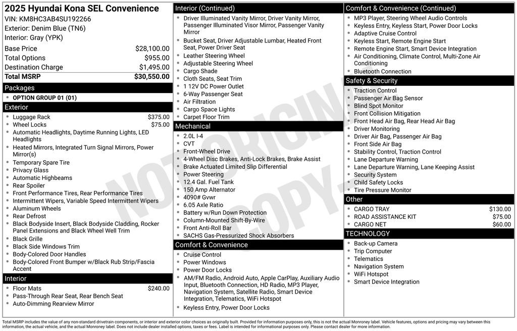 Certified 2025 Hyundai Kona SEL FWD image 36