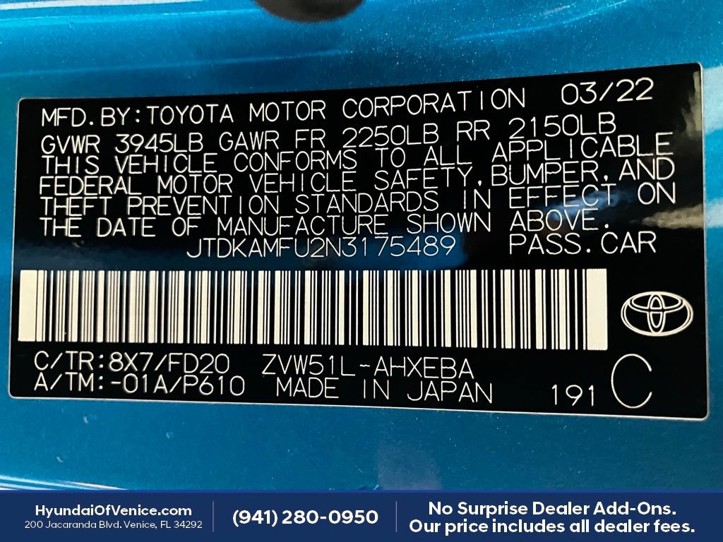 Used 2022 Toyota Prius LE FWD image 46