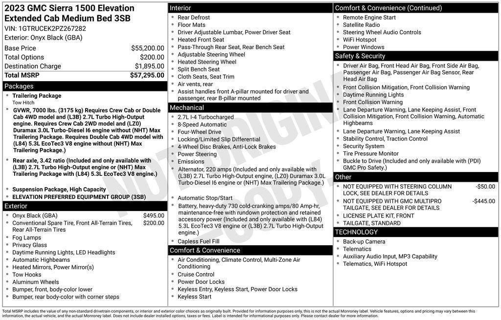 Certified 2023 GMC Sierra 1500 Elevation AWD/4WD image 38