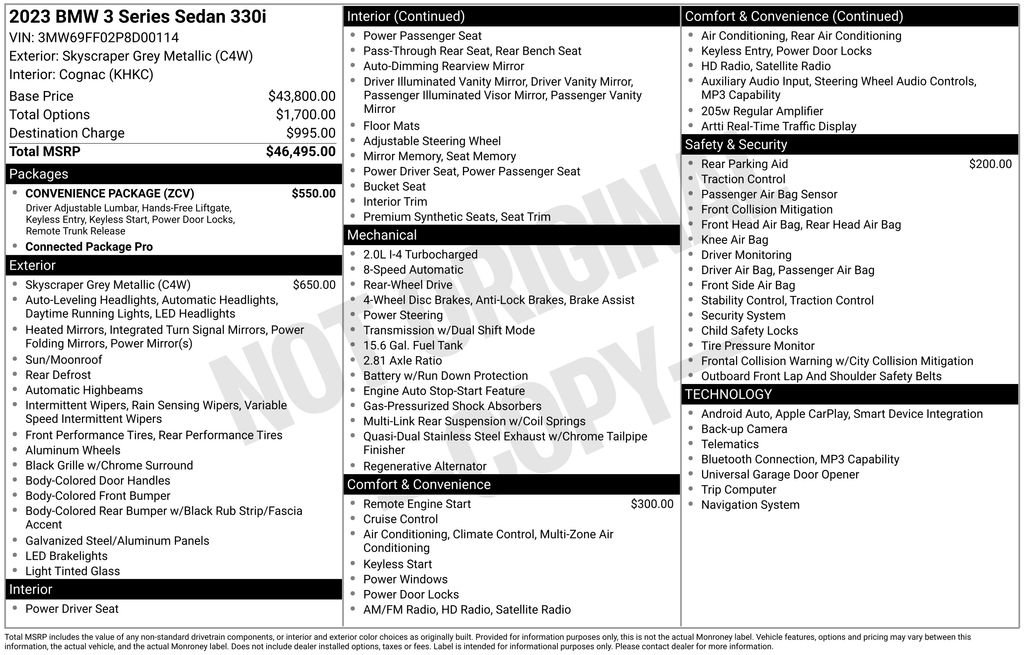 Used 2023 BMW 330i Sedan w/ Convenience Package image 35