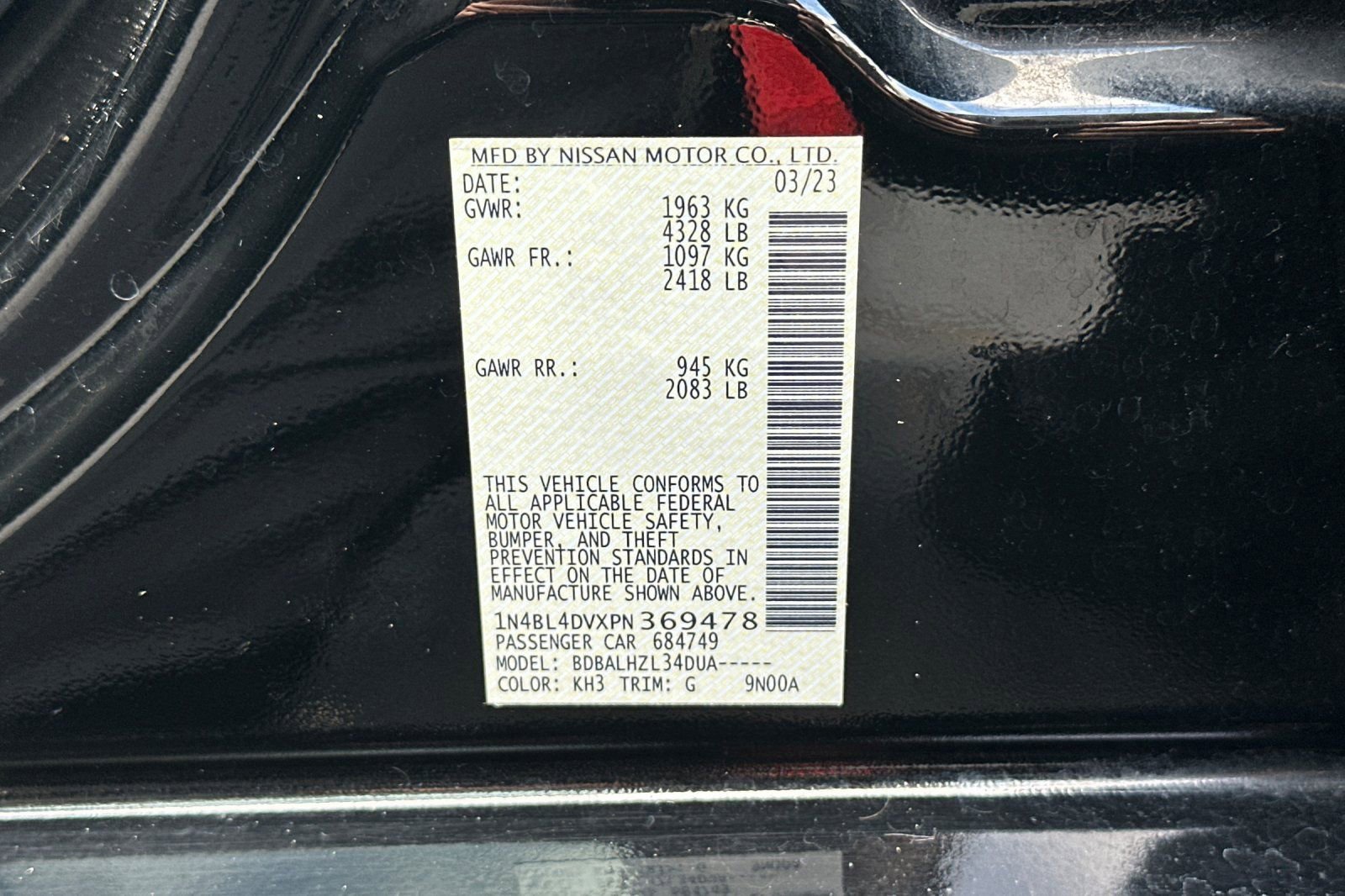 Used 2023 Nissan Altima 2.5 SV FWD image 36