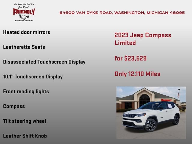 Used 2023 Jeep Compass Limited AWD/4WD image 30