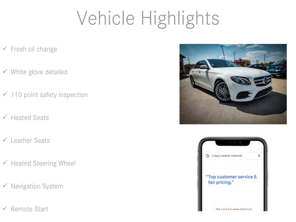 Used 2018 Mercedes-Benz E 300 w/ Premium 1 Package image 6