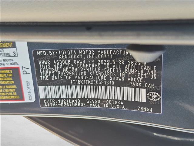 Used 2014 Toyota Camry XLE FWD image 23