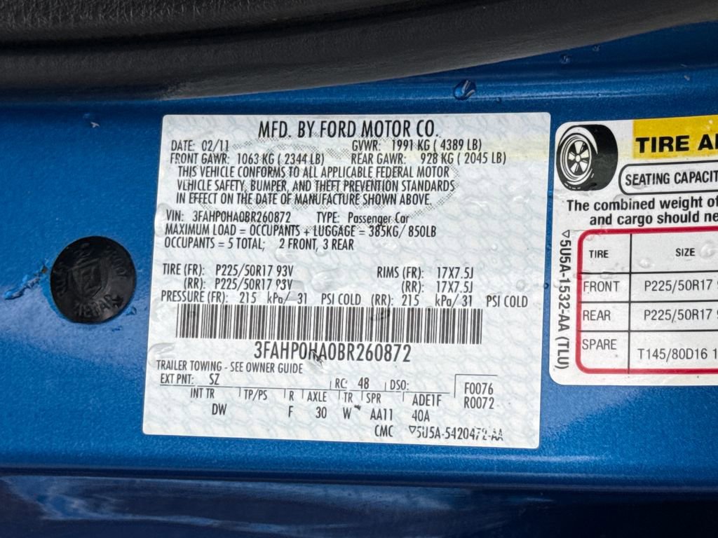Used 2011 Ford Fusion SE FWD image 16