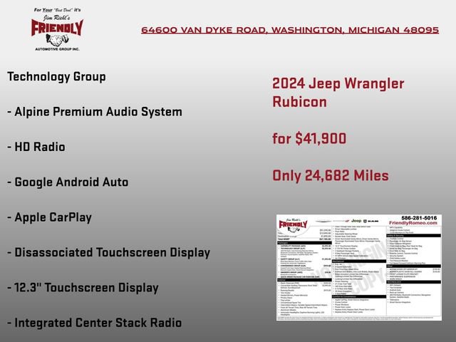 Used 2024 Jeep Wrangler Unlimited Rubicon w/ Capability Package image 5