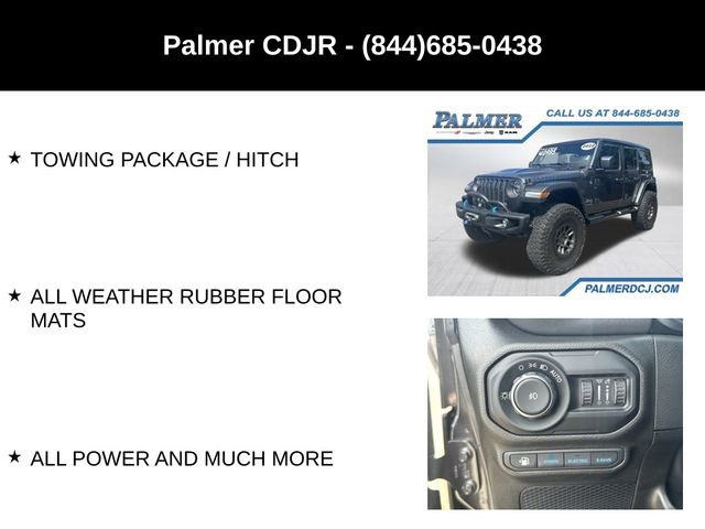 Used 2022 Jeep Wrangler Unlimited Rubicon 4xe w/ Steel Bumper Group AWD/4WD image 24