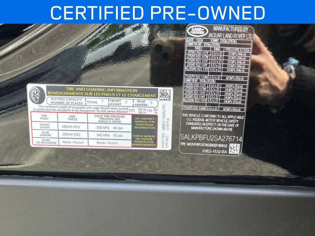 Certified 2025 Land Rover Range Rover Long Wheelbase SE AWD/4WD image 22
