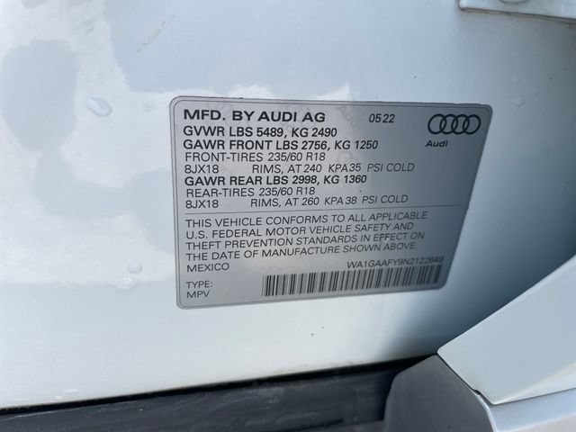 Used 2022 Audi Q5 2.0T Premium w/ Convenience Package AWD/4WD image 26