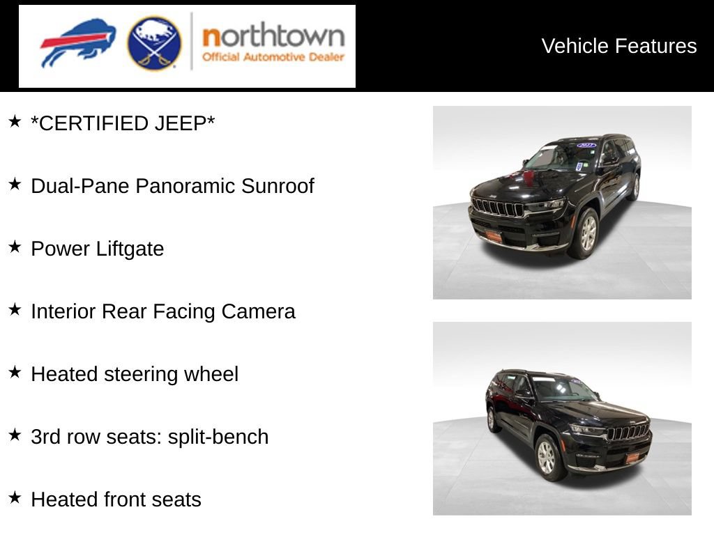 Certified 2023 Jeep Grand Cherokee L Limited w/ Trailer Tow Group (B) AWD/4WD image 4