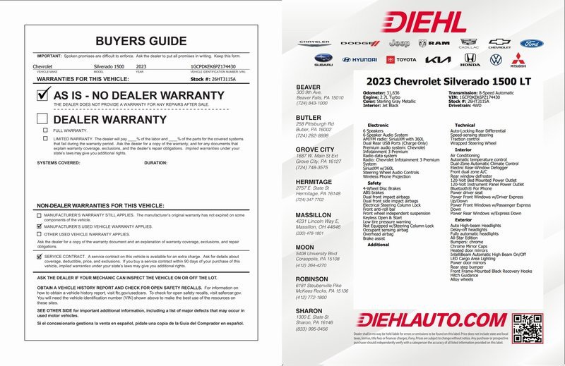 Certified 2023 Chevrolet Silverado 1500 LT image 34