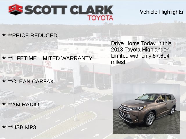 Used 2018 Toyota Highlander Limited FWD image 12