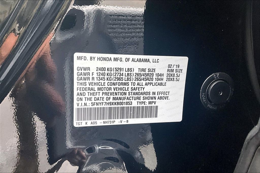 Used 2019 Honda Passport Touring image 19