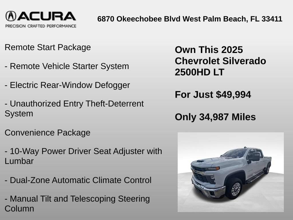 Used 2025 Chevrolet Silverado 2500 LT w/ Convenience Package AWD/4WD image 6