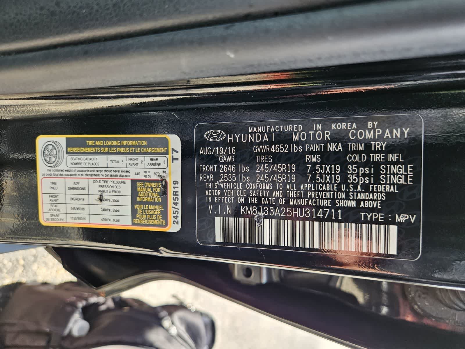 Used 2017 Hyundai Tucson Limited FWD image 30