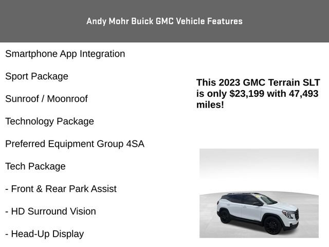Used 2023 GMC Terrain SLT w/ Tech Package FWD image 12