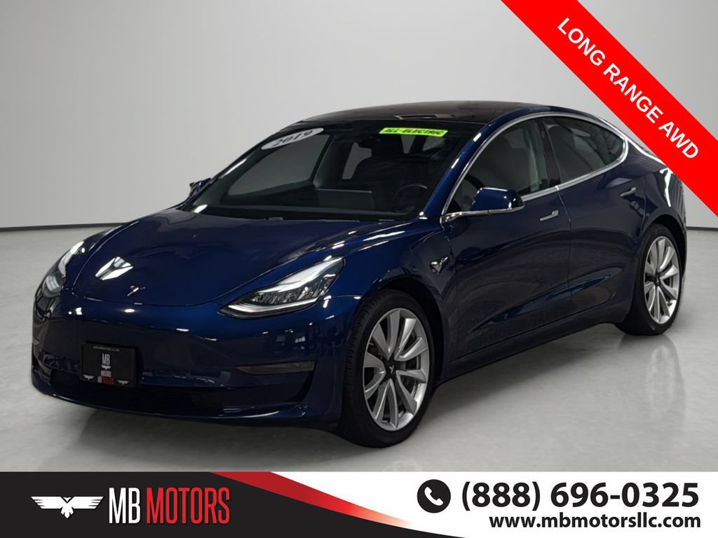 Used 2019 Tesla Model 3 Long Range AWD/4WD image 1