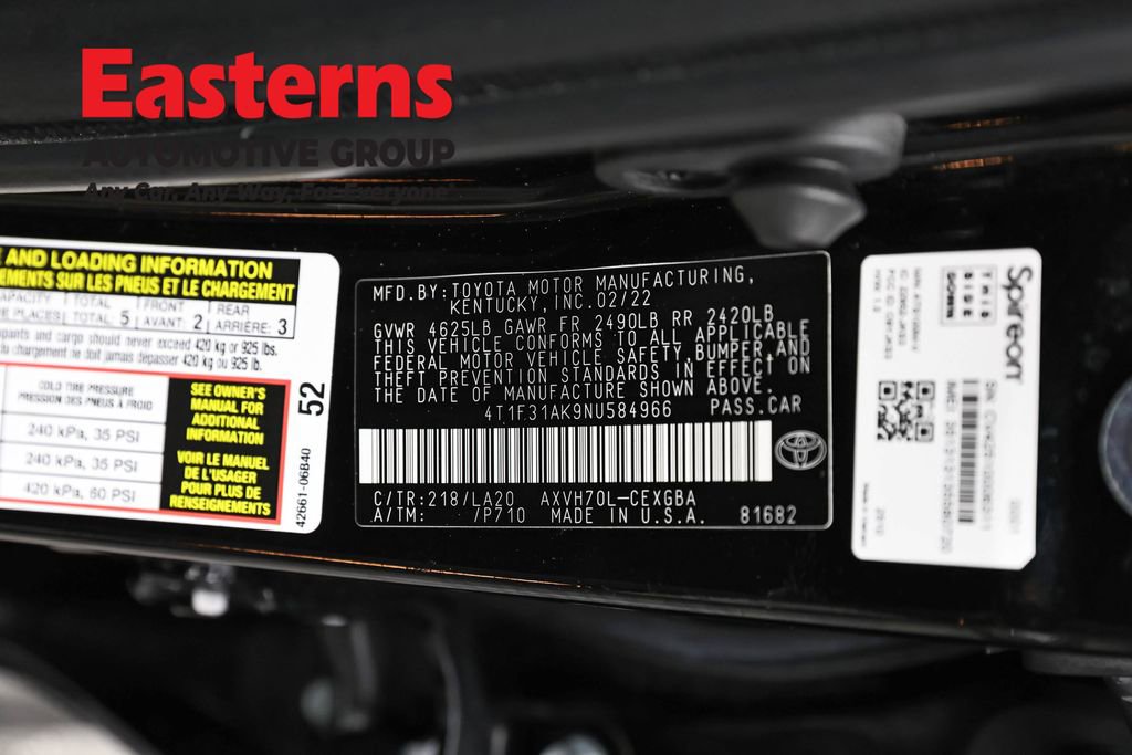 Used 2022 Toyota Camry XLE FWD image 34