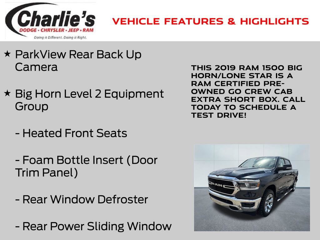 Certified 2019 RAM 1500 Big Horn image 7