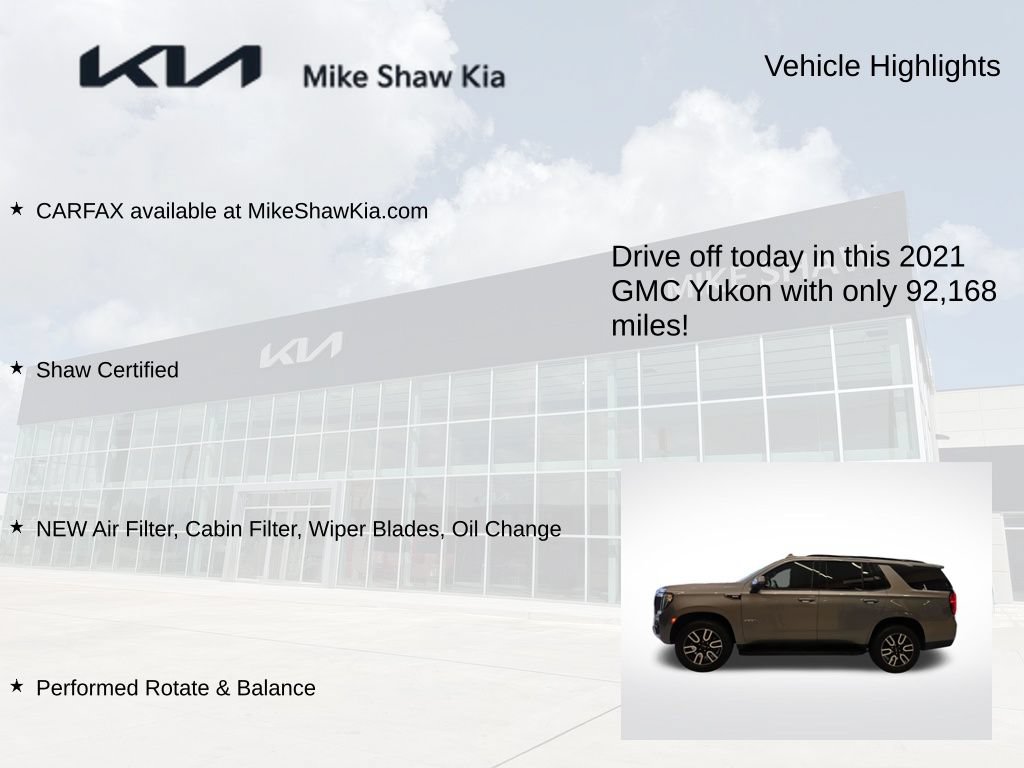 Used 2021 GMC Yukon AT4 w/ LPO, Illumination Package AWD/4WD image 9
