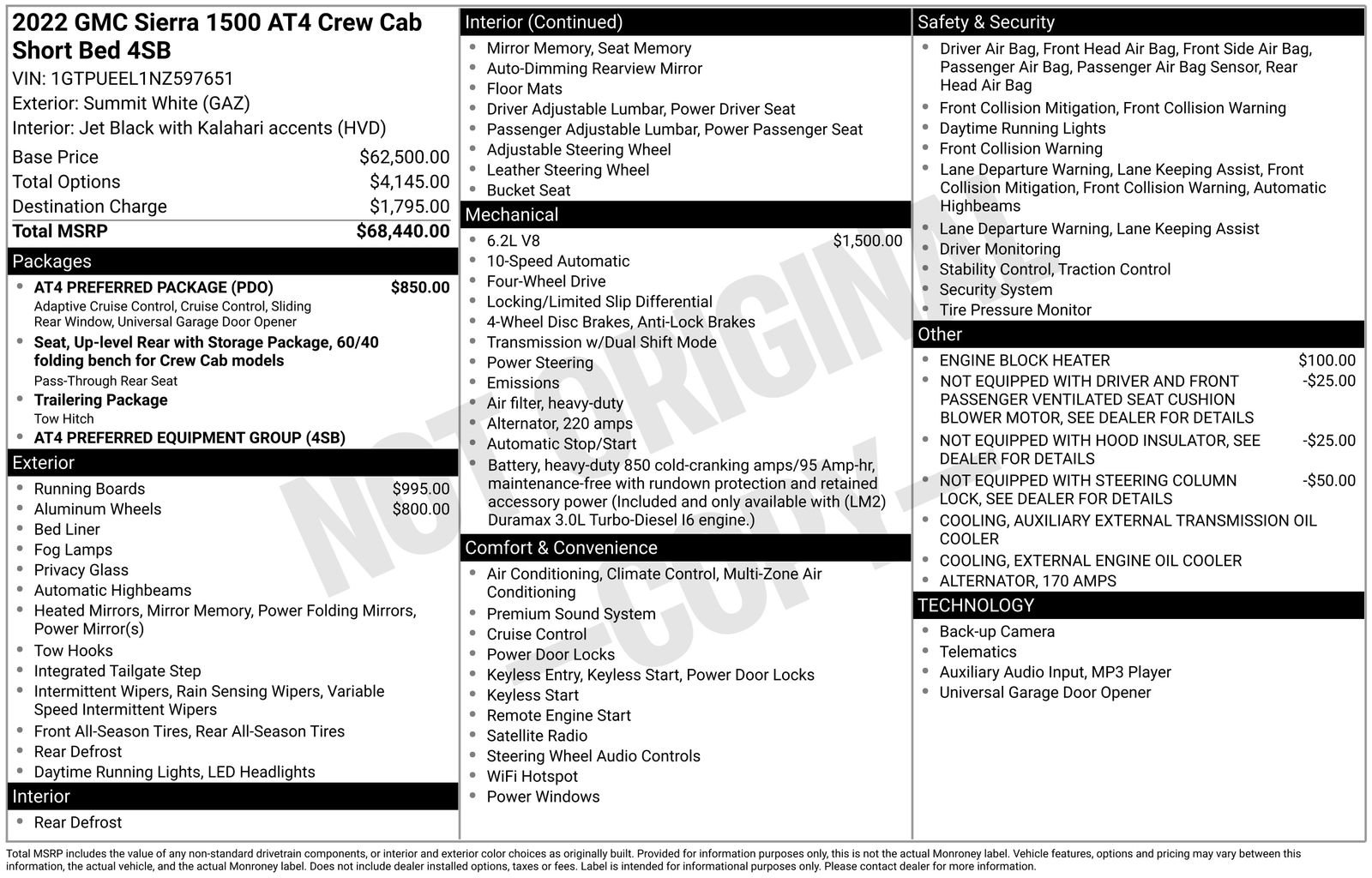 Used 2022 GMC Sierra 1500 AT4 w/ AT4 Preferred Package AWD/4WD image 38