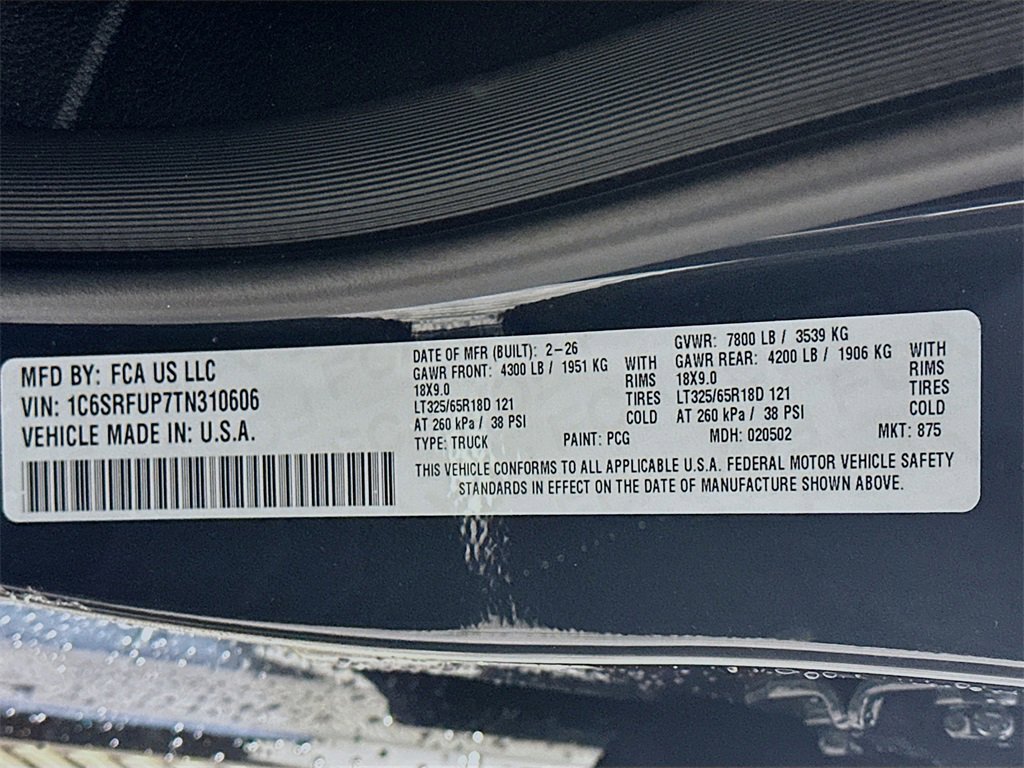 New 2026 RAM 1500 RHO image 19