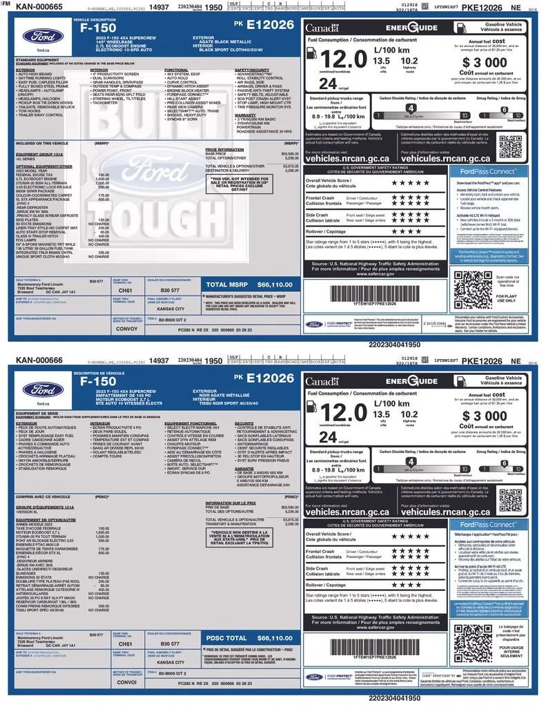 Used 2023 Ford F150 XL w/ XL STX Apperance Package AWD/4WD image 2