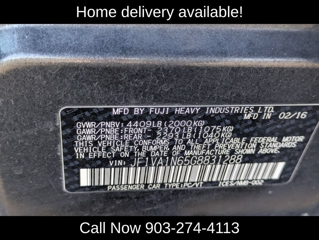 Used 2016 Subaru WRX Limited AWD/4WD image 37