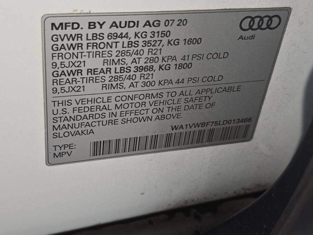 Used 2020 Audi SQ7 Prestige w/ Prestige Package AWD/4WD image 36