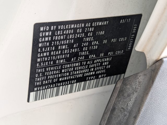 Used 2017 Volkswagen Tiguan S FWD image 14