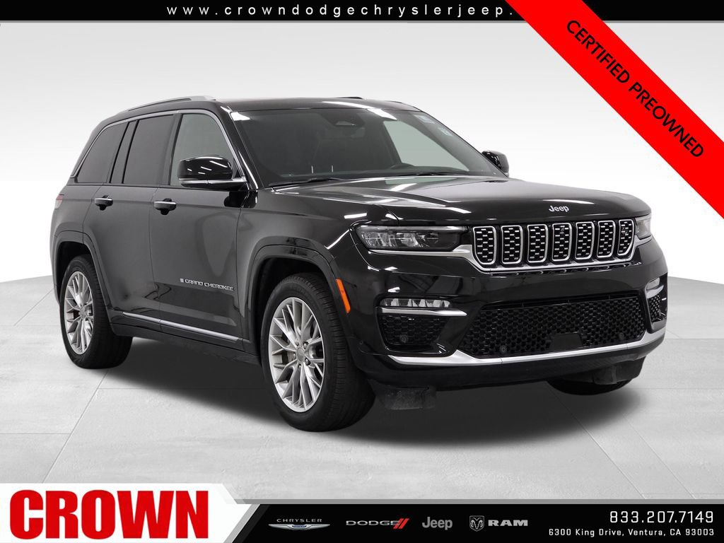 Certified 2023 Jeep Grand Cherokee Summit w/ Adv Protech Group IV AWD/4WD image 1