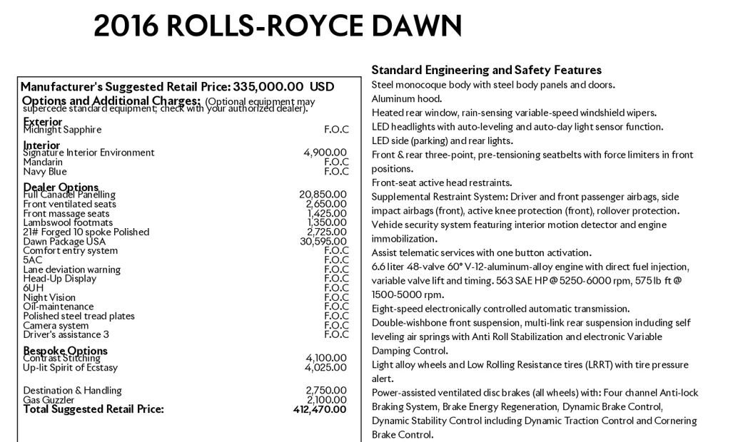Used 2016 Rolls-Royce Dawn image 8
