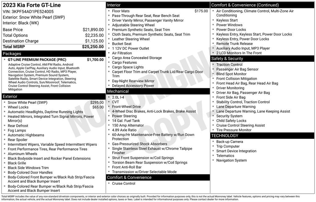 Used 2023 Kia Forte GT-Line w/ GT-Line Premium Package image 43