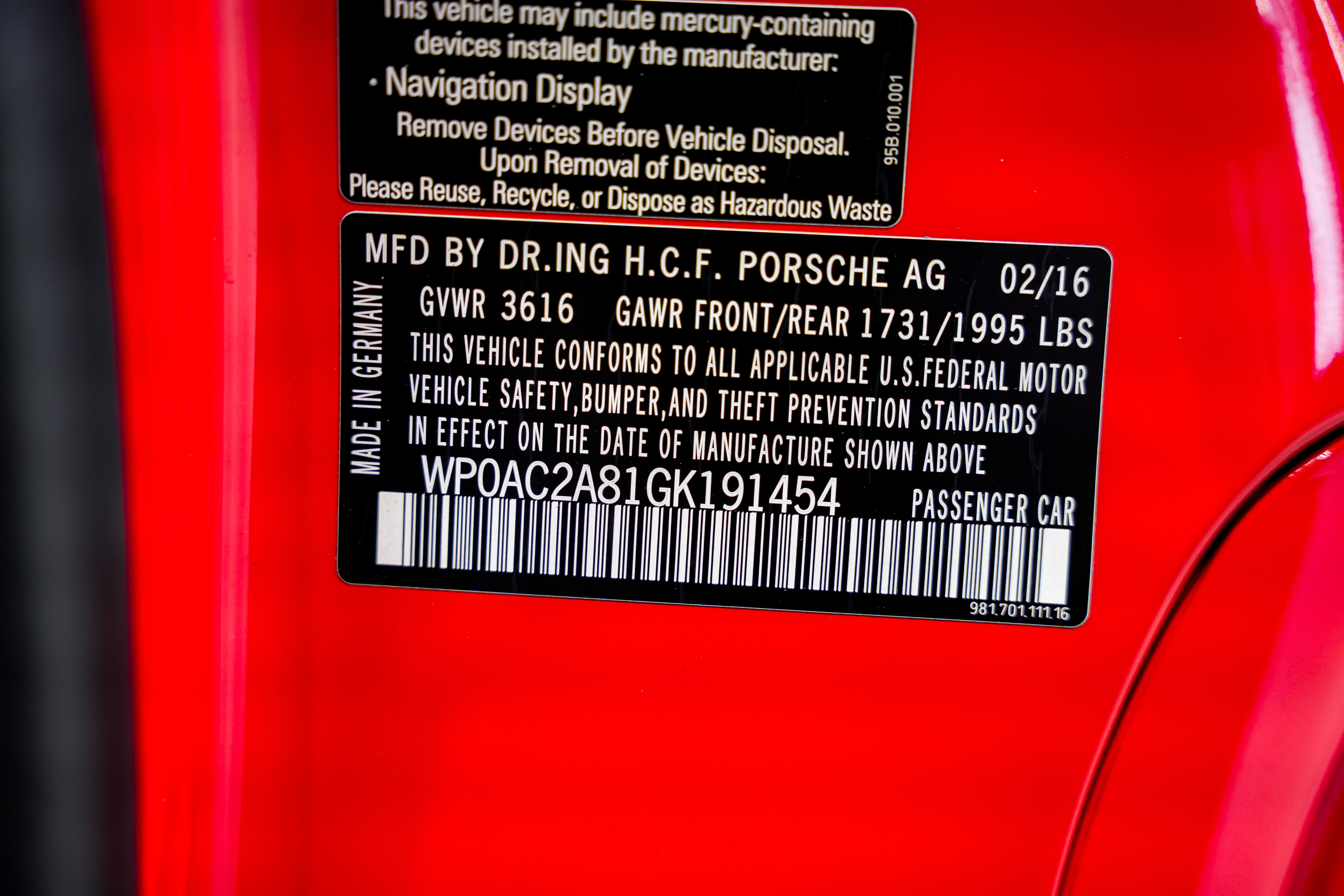 Used 2016 Porsche Cayman GT4 image 41