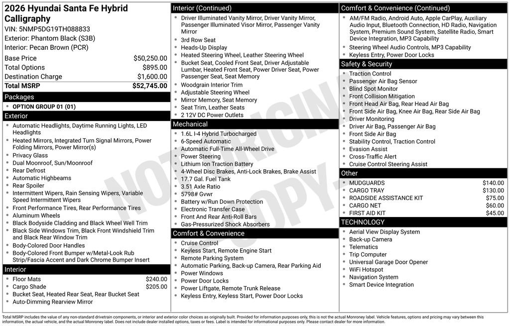 New 2026 Hyundai Santa Fe Calligraphy image 5