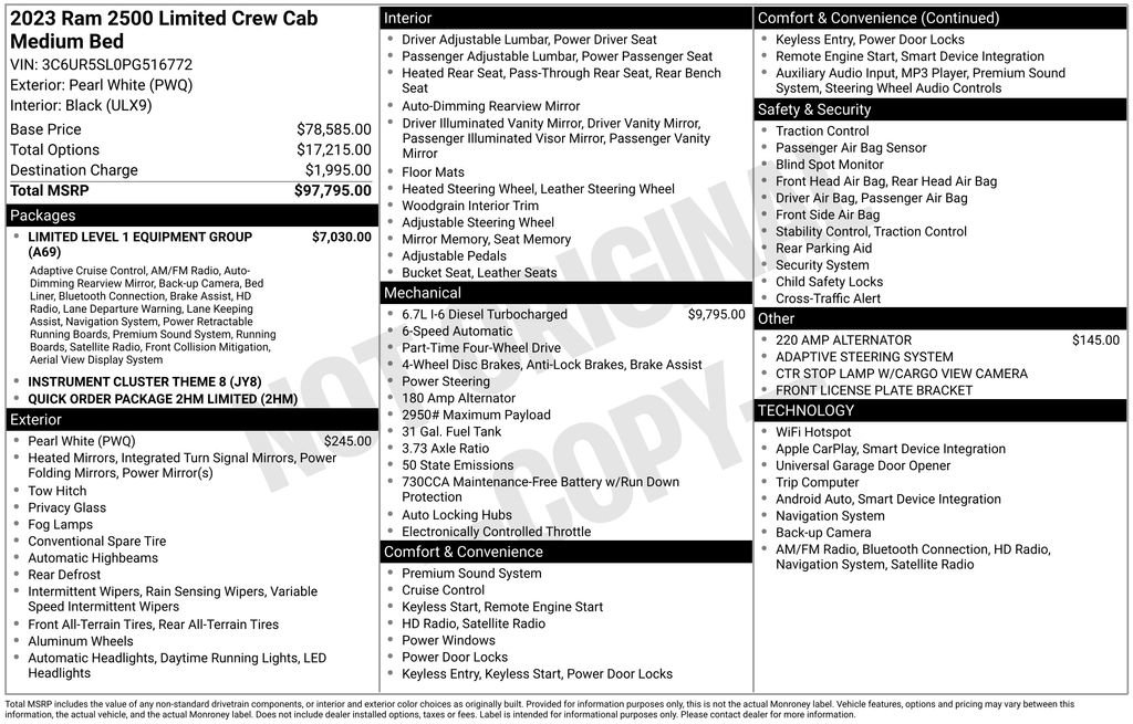 Used 2023 RAM 2500 Limited image 6