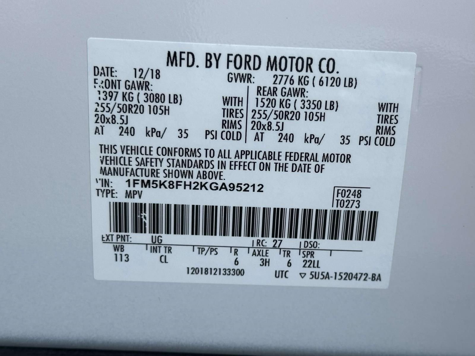 Used 2019 Ford Explorer Limited AWD/4WD image 27