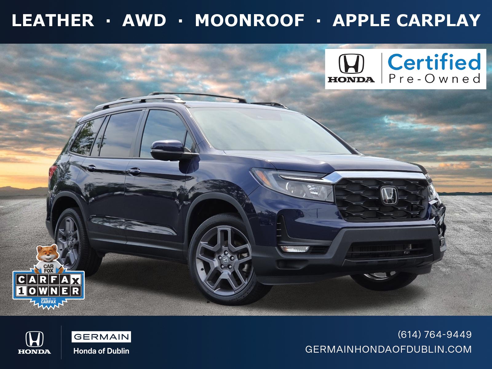 Certified 2023 Honda Passport EX-L
