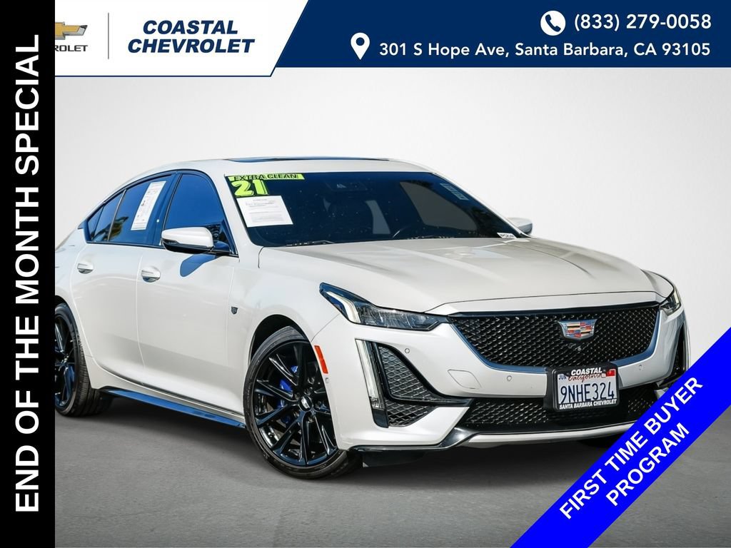 Used 2021 Cadillac CT5 Sport w/ Parking Package RWD image 1