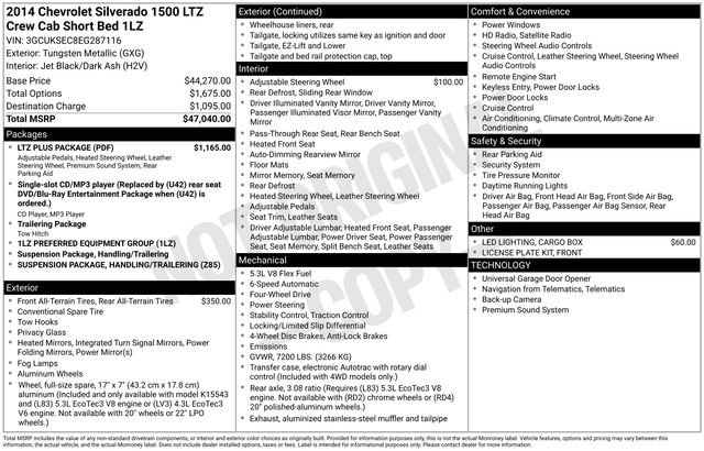 Used 2014 Chevrolet Silverado 1500 LTZ w/ LTZ Plus Package image 37