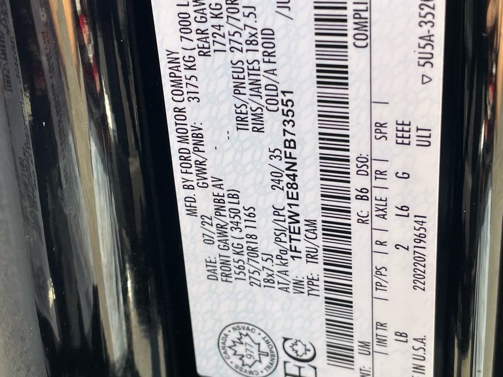 Used 2022 Ford F150 Tremor w/ Equipment Group 401A Mid image 33