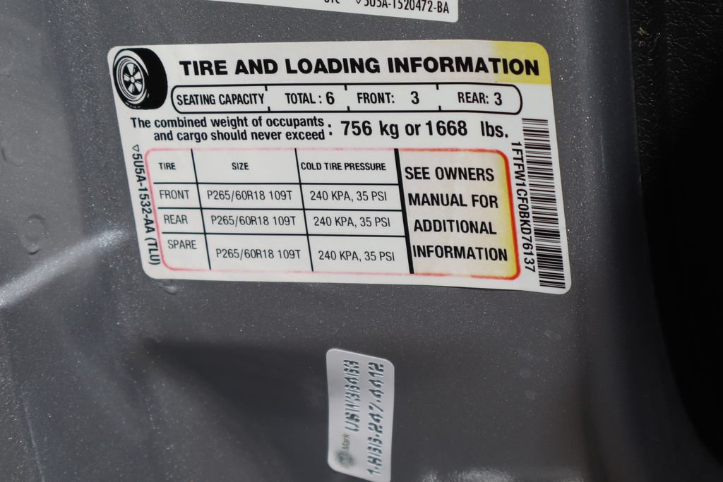 Used 2011 Ford F150 XLT w/ XLT Chrome Pkg RWD image 44
