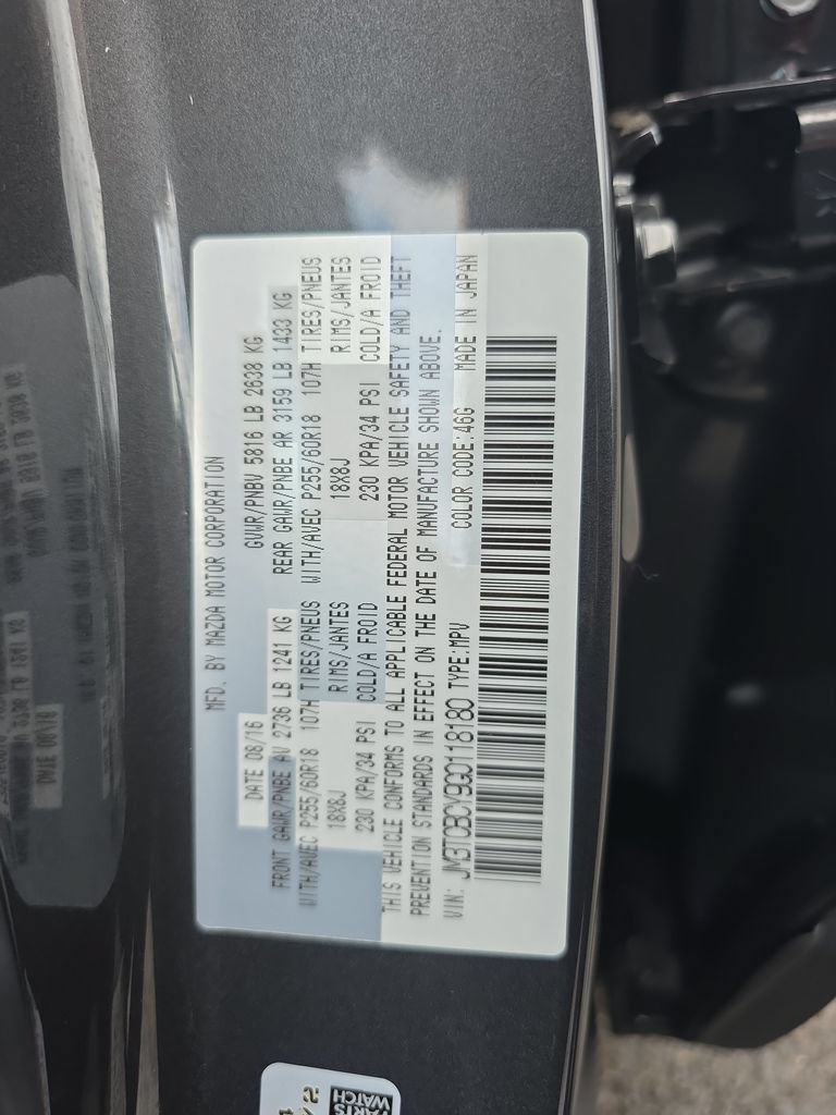 Used 2016 MAZDA CX-9 Touring AWD/4WD image 21