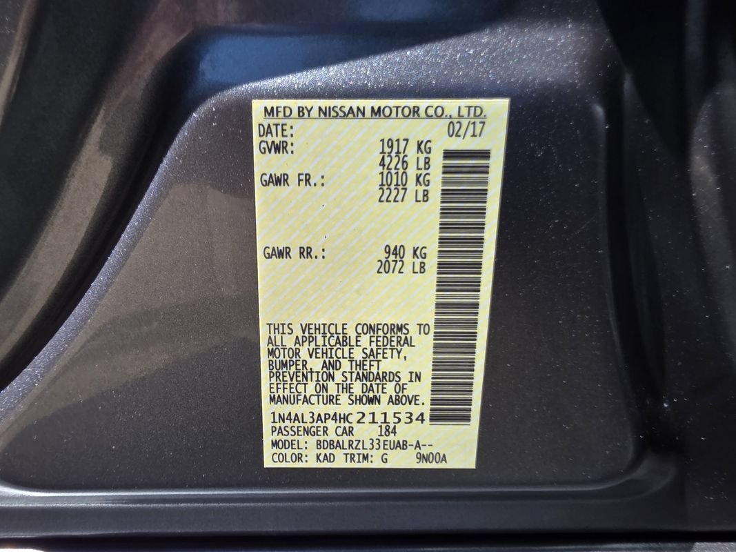 Used 2017 Nissan Altima 2.5 SL w/ Moonroof Package FWD image 33